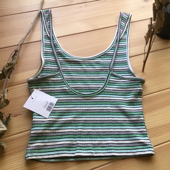 LAST ONE Topshop striped crop top - Picture 2 of 6